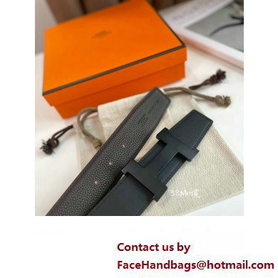 Hermes Constance belt buckle  &  Reversible leather strap 38 mm 02 2023